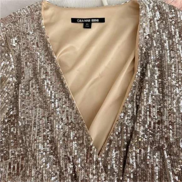 gianni bini gold sequin dress Jenny Dress in Gold Sequin S main image 0